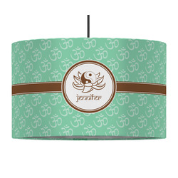 Om 12" Drum Pendant Lamp - Fabric (Personalized)