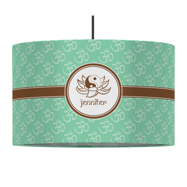 Om 12" Drum Lampshade - PENDANT (Fabric)