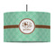 Om 12" Drum Pendant Lamp - Fabric (Personalized)