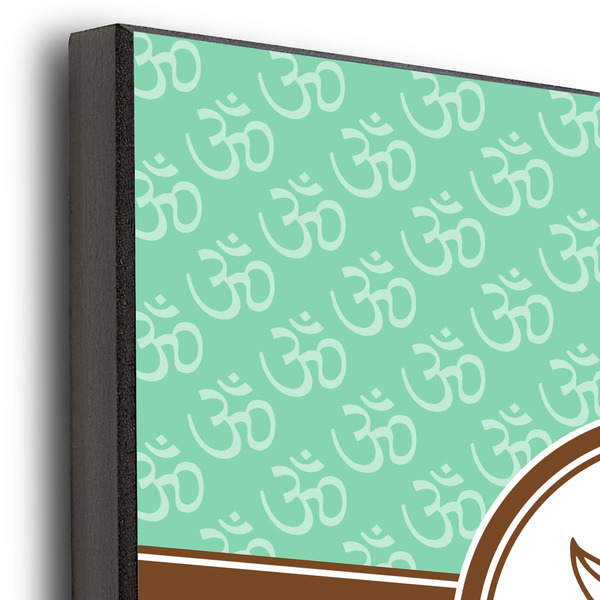 Om 12x12 Wood Print - Closeup