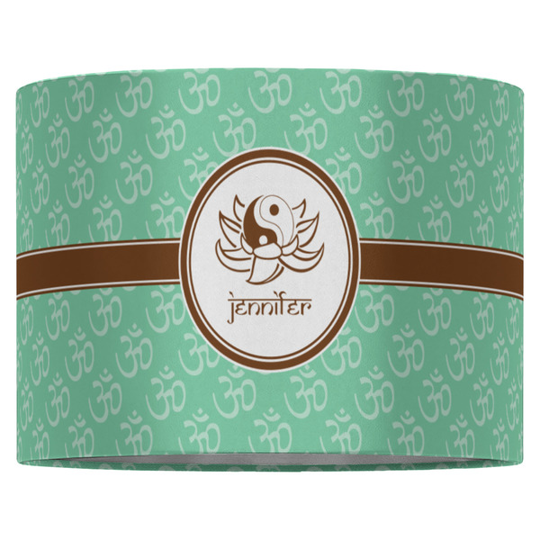 Om 16" Drum Lampshade - FRONT (Fabric)