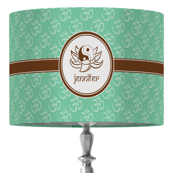 Custom Om 16" Drum Lamp Shade - Fabric (Personalized)