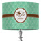 Om 16" Drum Lampshade - ON STAND (Fabric)