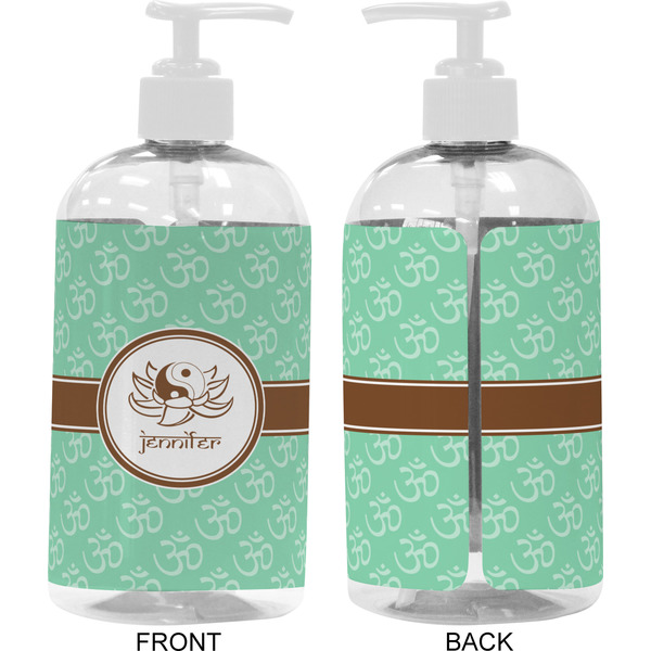 Om 16 oz Plastic Liquid Dispenser- Approval- White