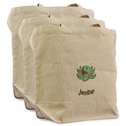 Om Reusable Cotton Grocery Bags - Set of 3 (Personalized)