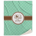 Om Sherpa Throw Blanket (Personalized)