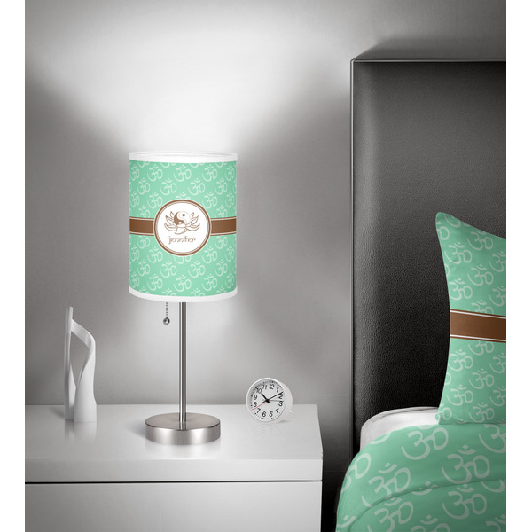 Om 7 inch drum lamp shade - in room