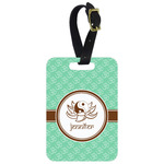 Om Metal Luggage Tag w/ Name or Text