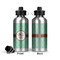 Om Aluminum Water Bottle - Front and Back