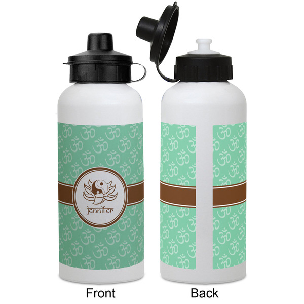 Om Aluminum Water Bottle - White APPROVAL