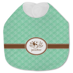 Om Jersey Knit Baby Bib w/ Name or Text