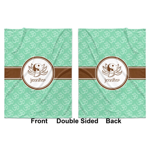Om Baby Blanket (Double Sided - Printed Front and Back)