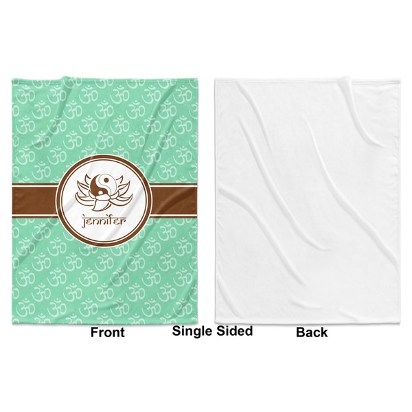 Om Baby Blanket (Single Side - Printed Front, White Back)