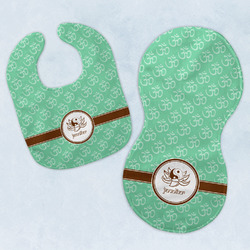 Om Baby Bib & Burp Set w/ Name or Text