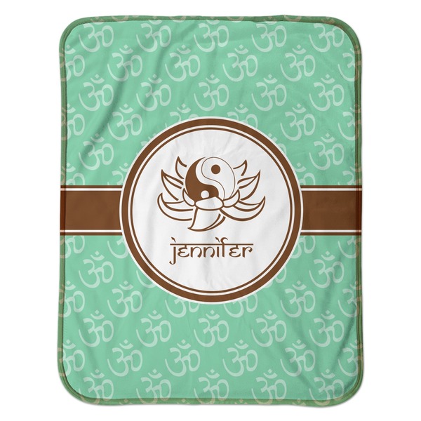 Om Baby Sherpa Blanket - Flat