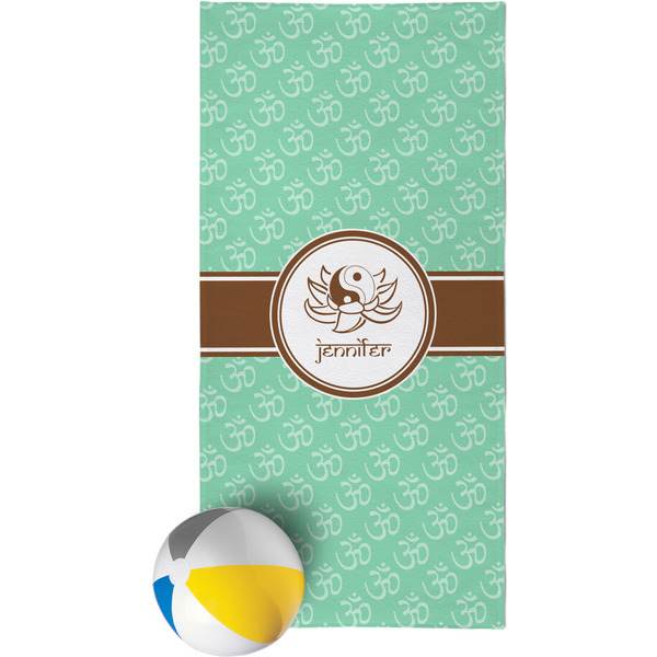 Custom Om Beach Towel (Personalized)