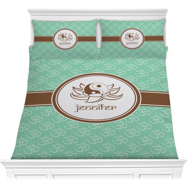 Custom Om Comforter Set - Full / Queen (Personalized)