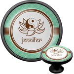 Om Cabinet Knob (Black) (Personalized)