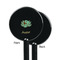 Om Black Plastic 5.5" Stir Stick - Single Sided - Round - Front & Back