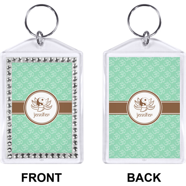 Om Bling Keychain (Front + Back)