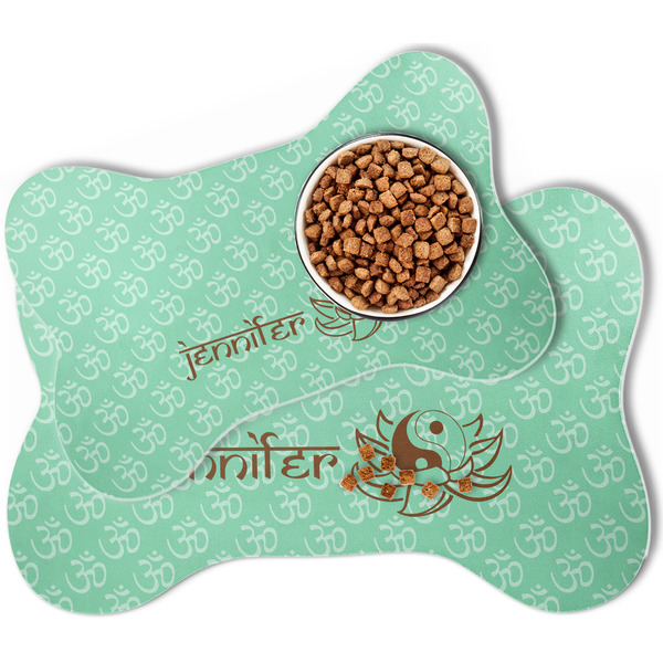 Om Bone Shaped Dog Mats - MAIN