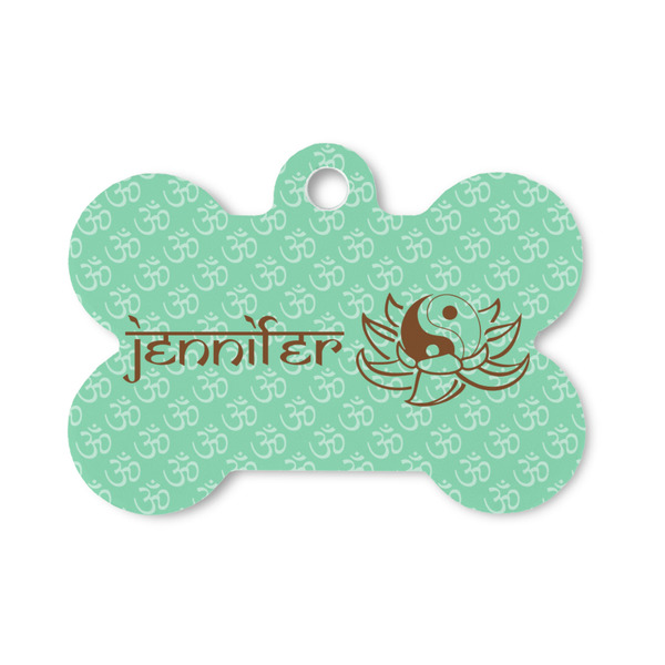 Custom Om Bone Shaped Dog ID Tag - Small (Personalized)
