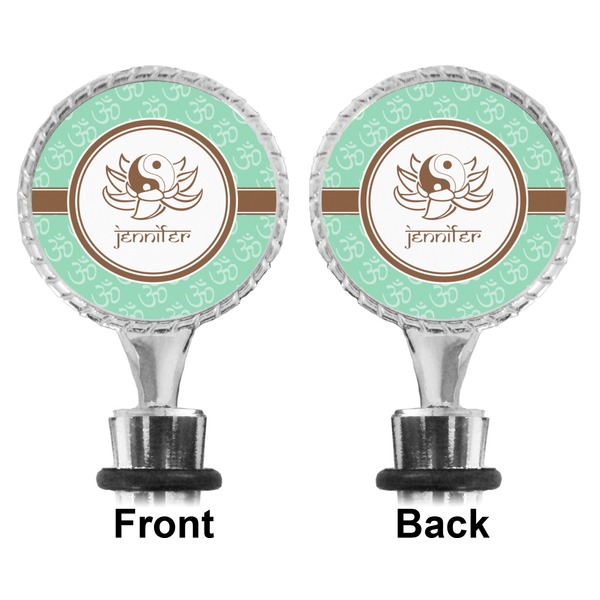 Om Bottle Stopper - Front and Back