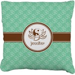 Om Faux-Linen Throw Pillow 16" (Personalized)