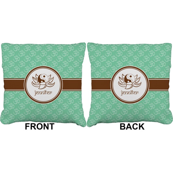 Om Burlap Pillow Approval