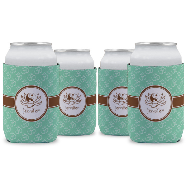 Custom Om Can Cooler (12 oz) - Set of 4 w/ Name or Text