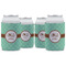 Om Can Cooler (12 oz) - Set of 4 w/ Name or Text
