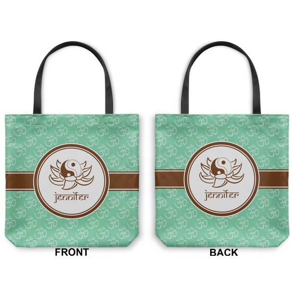 Om Canvas Tote - Front and Back
