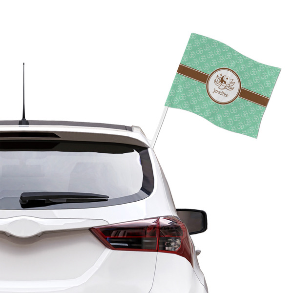Om Car Flag - Large - LIFESTYLE