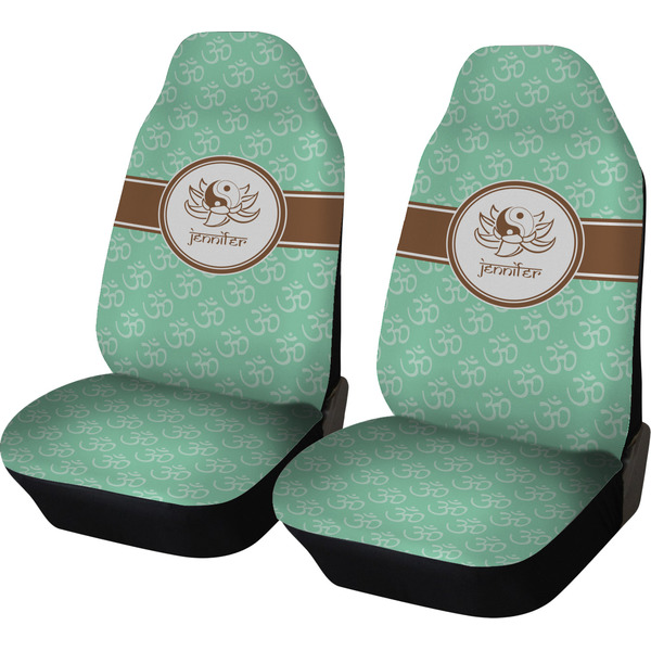 Custom Om Car Seat Covers (Set of Two) (Personalized)