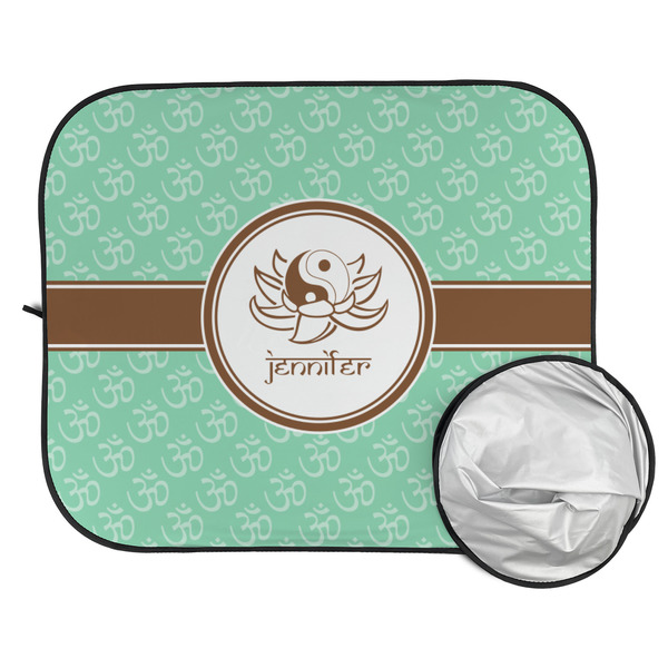 Om Car Sun Shades - FOLDED & UNFOLDED