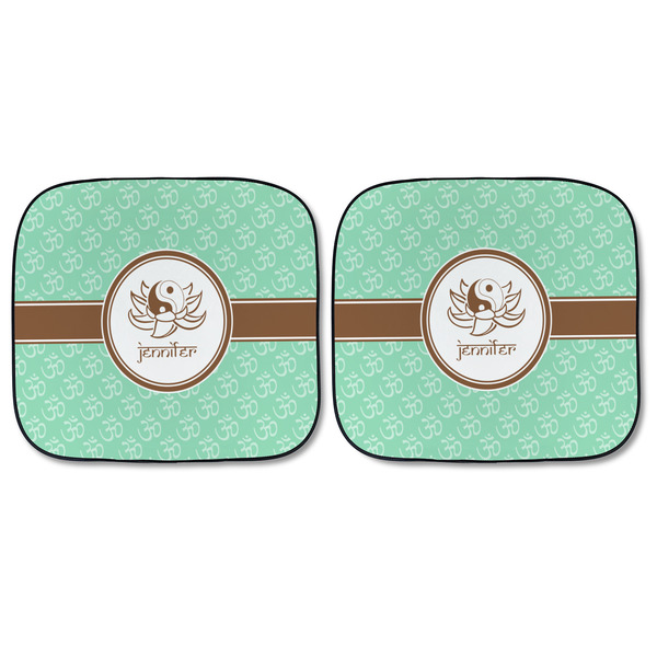 Om Car Sun Shades - FRONT