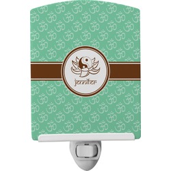 Om Ceramic Night Light (Personalized)