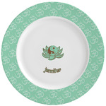 Om Ceramic Dinner Plates (Set of 4) (Personalized)
