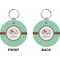 Om Circle Keychain (Front + Back)