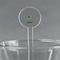 Om 5.5" Round Plastic Stir Sticks - Clear (Personalized)