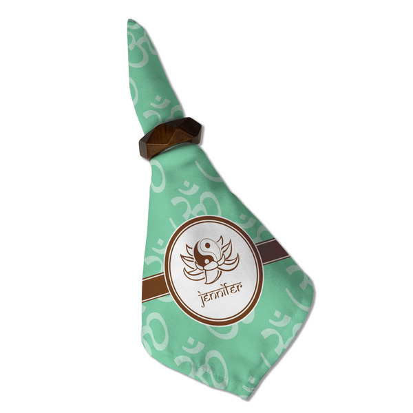 Om Cloth Napkins - Personalized Dinner (Folded in Ring) (MAIN)