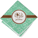 Om Cloth Cocktail Napkin - Single w/ Name or Text