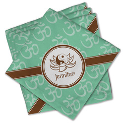 Om Cloth Cocktail Napkins - Set of 4 w/ Name or Text