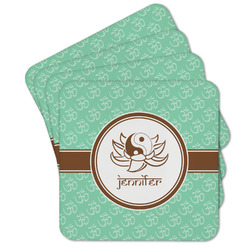 Om Cork Coaster - Set of 4 w/ Name or Text