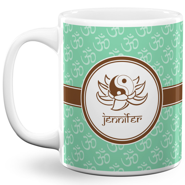 Custom Om 11 Oz Coffee Mug - White (Personalized)