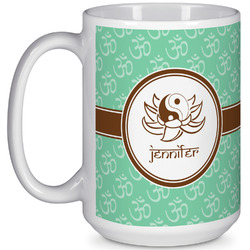Om 15 Oz Coffee Mug - White (Personalized)