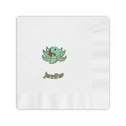 Om Coined Cocktail Napkins (Personalized)