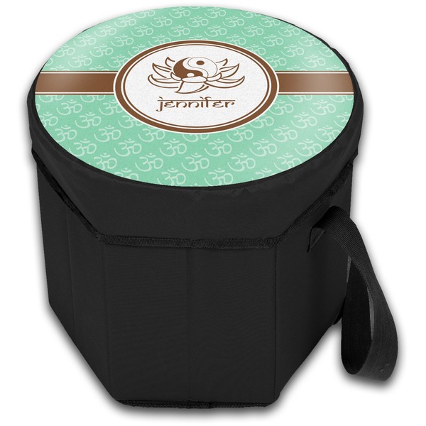 om Collapsible Personalized Cooler & Seat (Closed)
