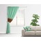 Om Curtain With Window and Rod - in Room Matching Pillow