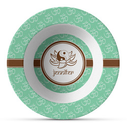 Om Plastic Bowl - Microwave Safe - Composite Polymer (Personalized)